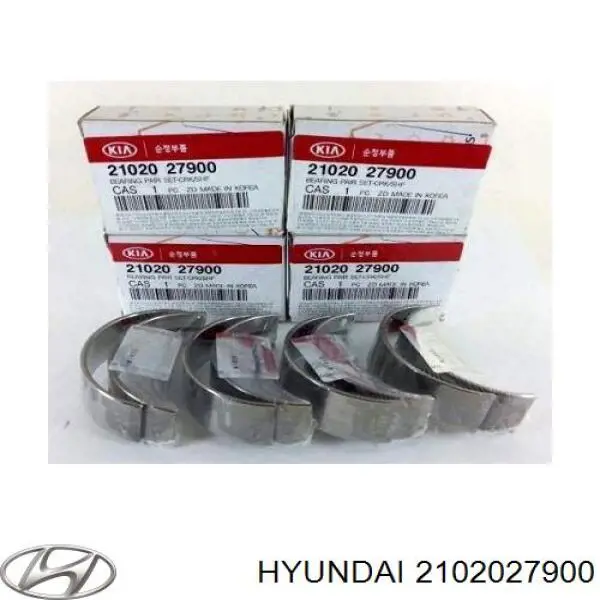 Compre 2102027900 Hyundai/Kia Folhas inseridas principais de cambota, kit, padrão (STD)
