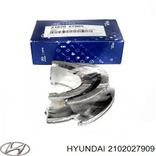 2102027909 Hyundai/Kia Folhas inseridas principais de cambota, kit, 4ª reparação ( + 1,00)