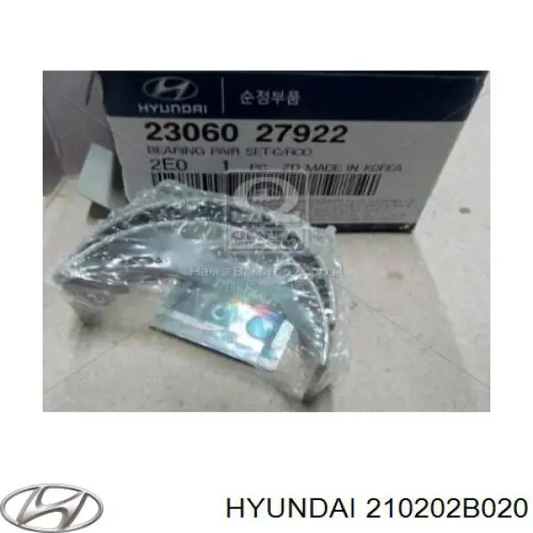 Folhas inseridas principais de cambota, kit, padrão (STD) Hyundai/Kia 210202B022 preço, a partir de 8,59 USD