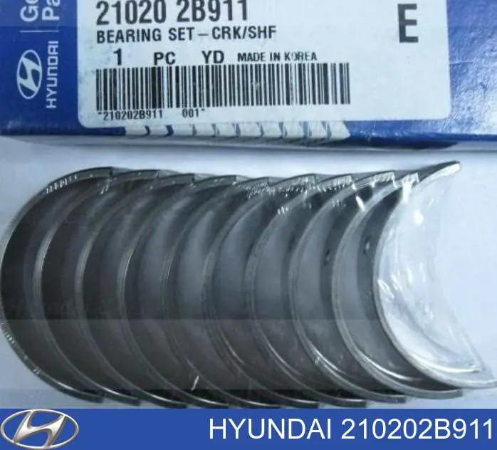 Folhas inseridas principais de cambota, kit, 1ª reparação ( + 0,25) Hyundai/Kia 210202B911 preço, a partir de 95,05 USD