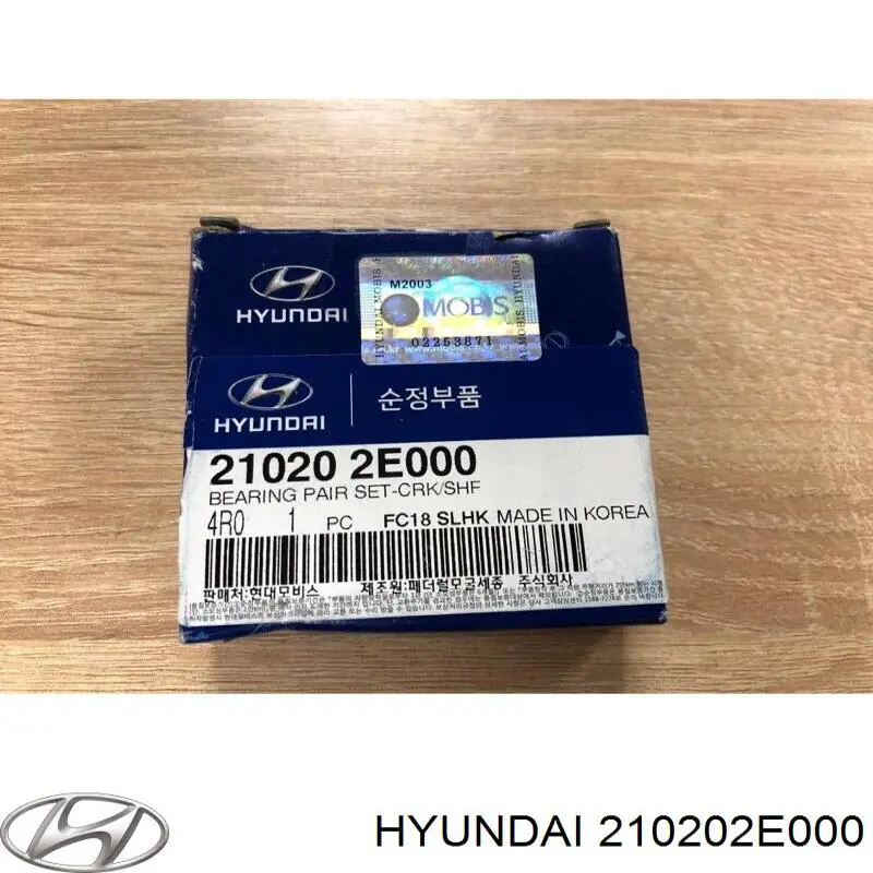 Folhas inseridas principais de cambota, kit, padrão (STD) Hyundai/Kia 210202E000 preço, a partir de 9,98 USD