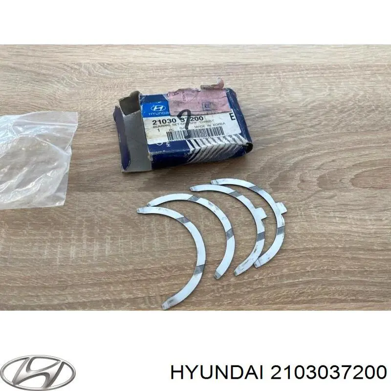 2103037200 Hyundai/Kia Semianel de suporte (de carreira) de cambota, STD, kit
