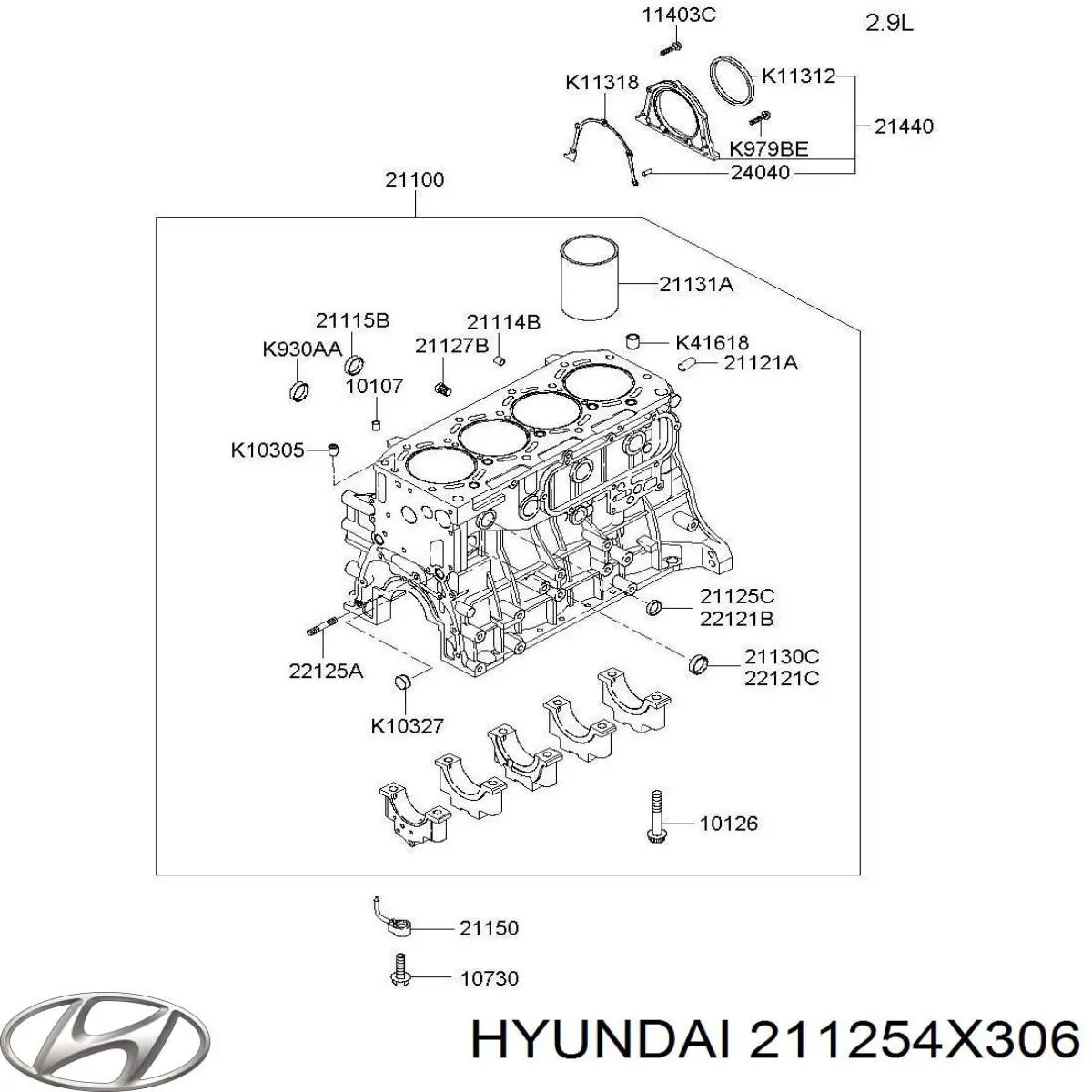Tampão CBC/do bloco de cilindros Hyundai/Kia 211254X306 preço, a partir de 2,47 USD