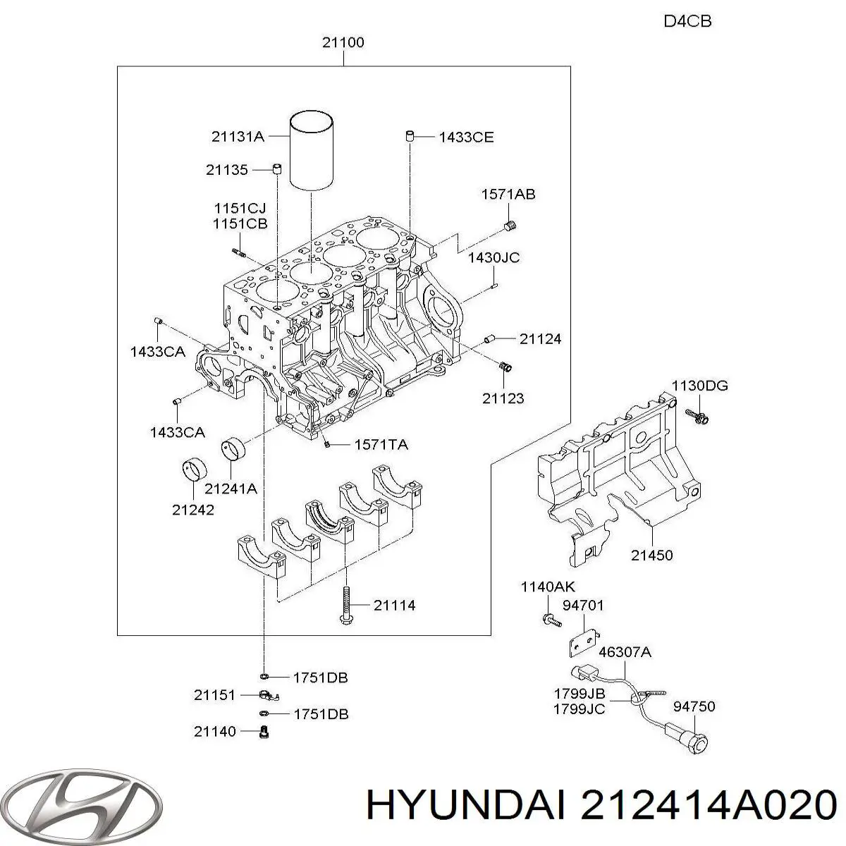 Compre 212414A020 Hyundai/Kia Folha inserida da árvore de equilibração