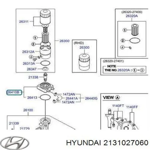 Compre 2131027060 Hyundai/Kia Bomba de óleo