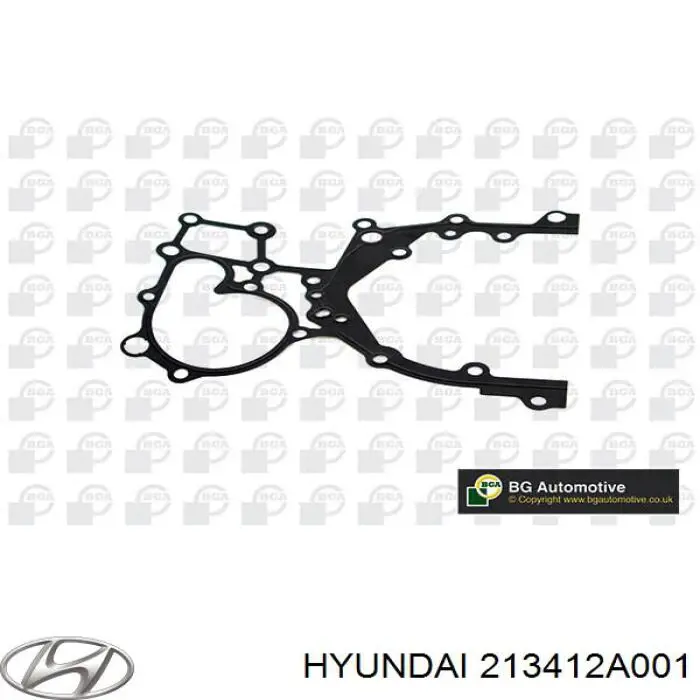 Vedante inferior de tampa dianteira de motor KIA Cerato I LD