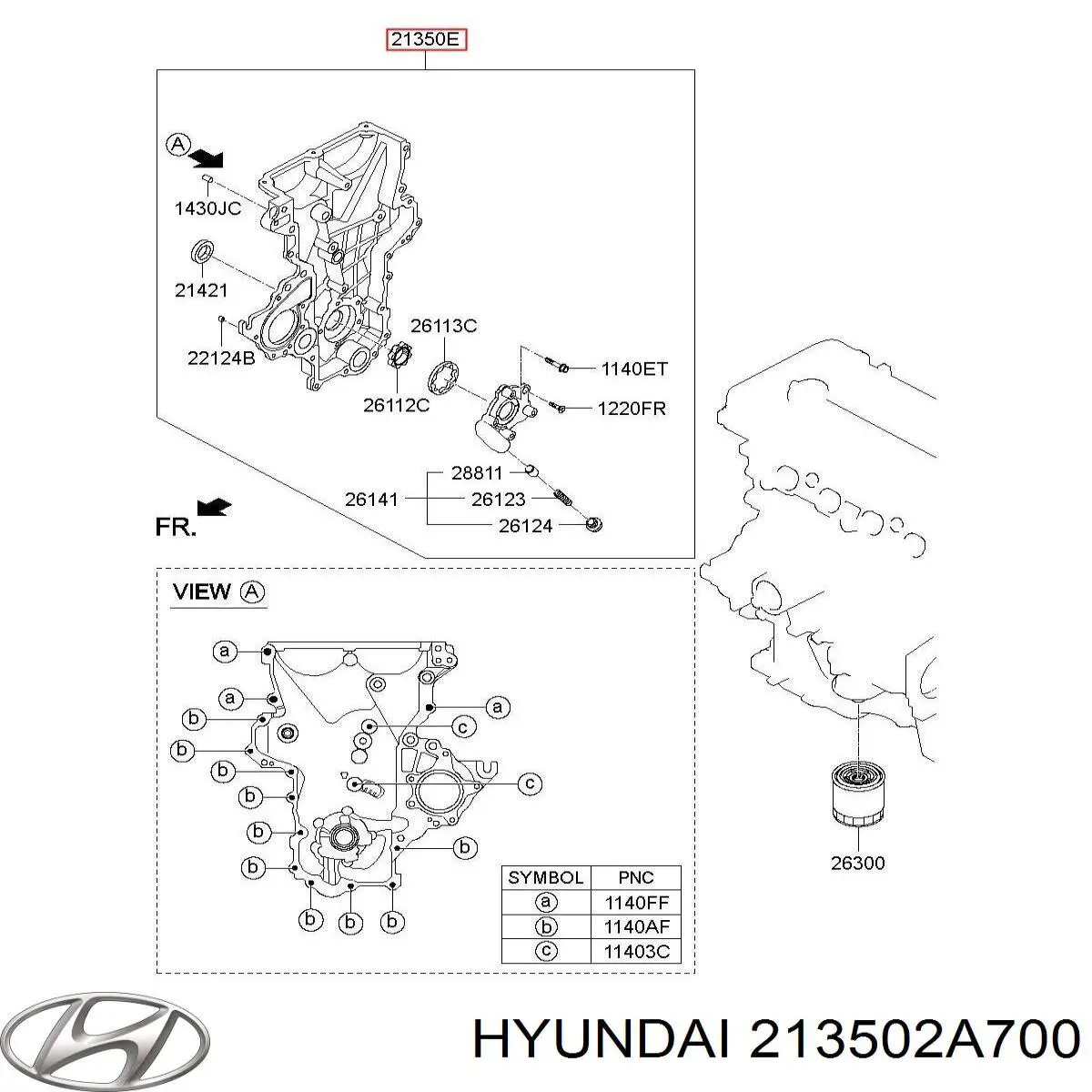 Bomba de óleo Hyundai/Kia 213502A700 preço, a partir de 190,46 USD