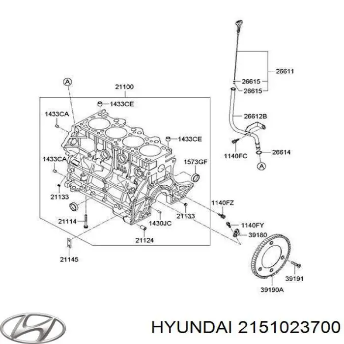 Panela de óleo de cárter do motor Hyundai/Kia 2151023700 preço, a partir de 53,06 USD