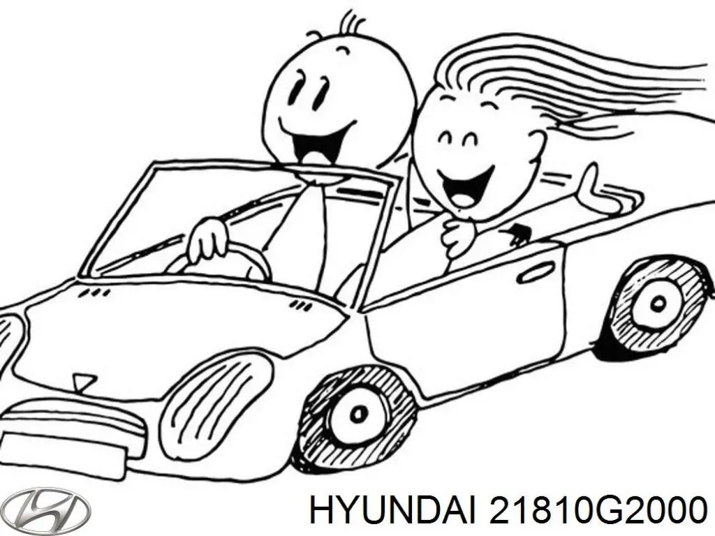 21810G2000 Hyundai/Kia Coxim (suporte) direito de motor