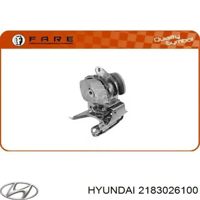 2183026100 Hyundai/Kia Coxim (suporte) esquerdo de motor