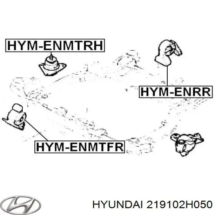 Coxim (suporte) dianteiro de motor Hyundai/Kia 219102H050 preço, a partir de 40,54 USD