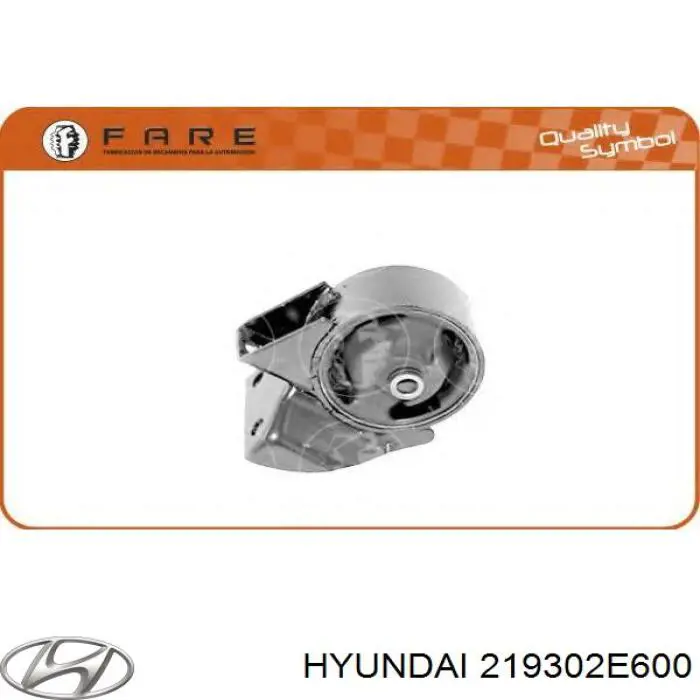 219302E600 Hyundai/Kia Coxim (suporte) traseiro de motor