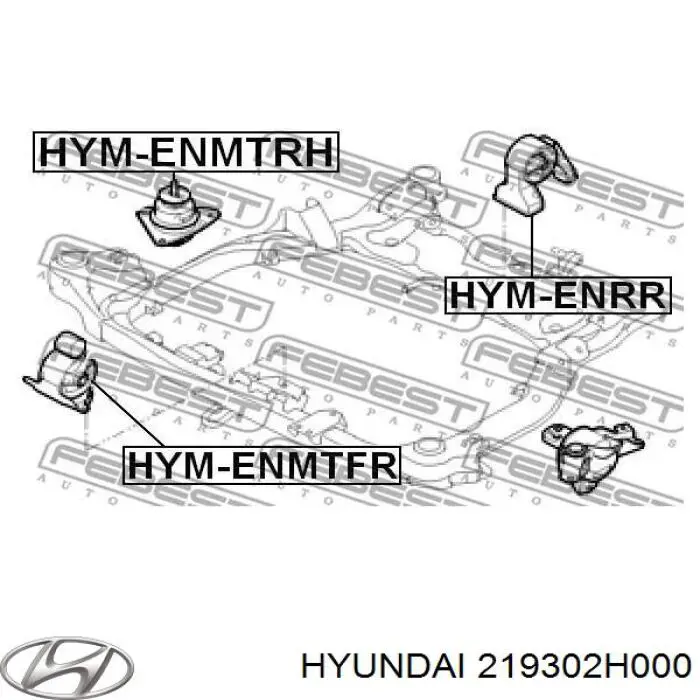 Coxim (suporte) traseiro de motor Hyundai/Kia 219302H000 preço, a partir de 43,29 USD