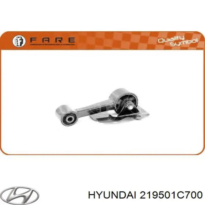 Compre 219501C700 Hyundai/Kia Coxim (suporte) traseiro de motor
