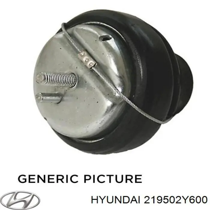 219502Y600 Hyundai/Kia Coxim (suporte) traseiro de motor
