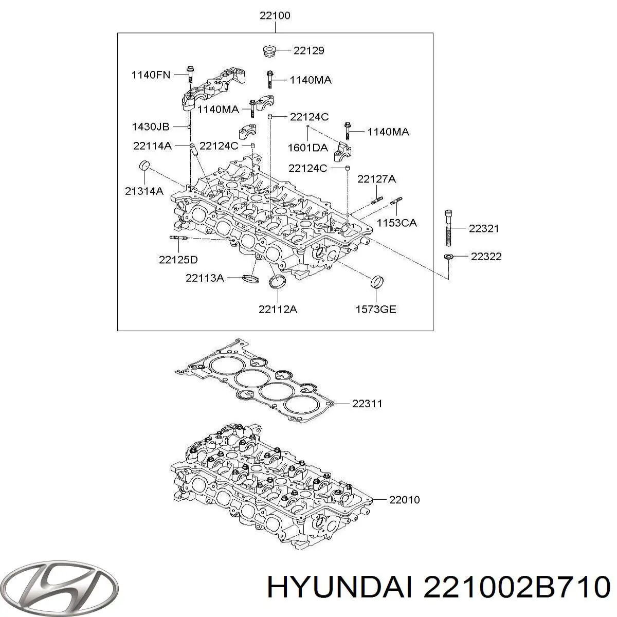 Cabeça de motor (CBC) Hyundai/Kia 221002B702 preço, a partir de 1355,95 USD