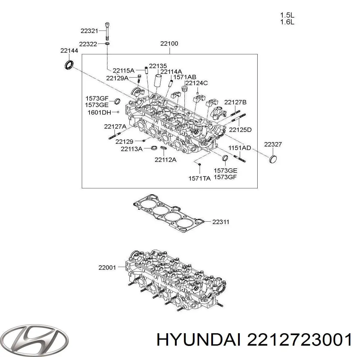 Hyundai/Kia 2212723000 preço, a partir de  