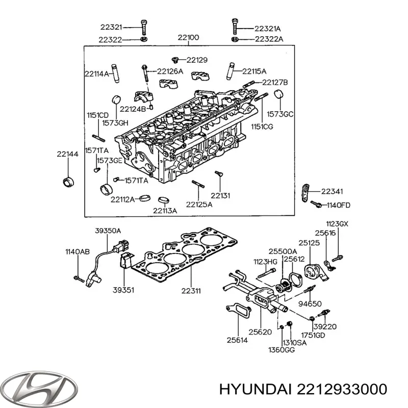  Hyundai/Kia 2212933000 preço, a partir de 53,47 USD