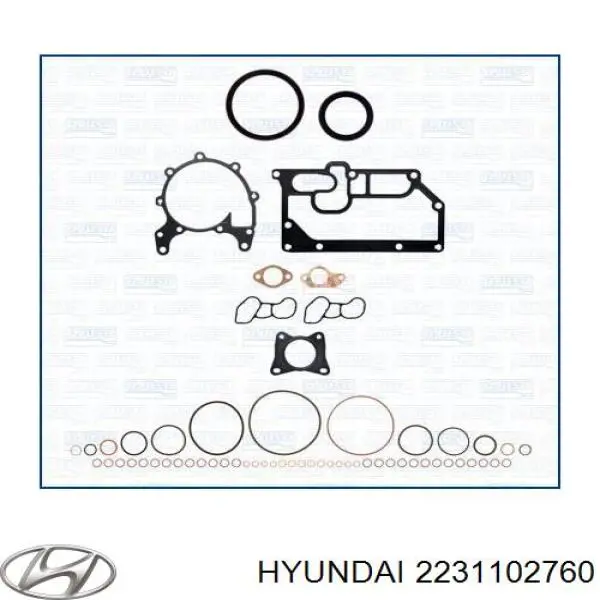 2231102760 Hyundai/Kia Vedante de cabeça de motor (CBC)