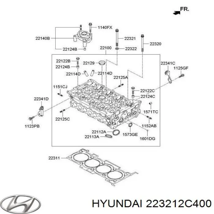 223212C400 Hyundai/Kia Parafuso de cabeça de motor (CBC)