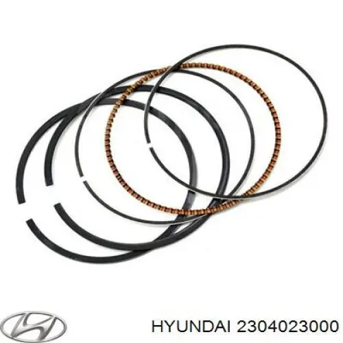 Compre 2304023000 Hyundai/Kia Kit de anéis de pistão de motor, STD.