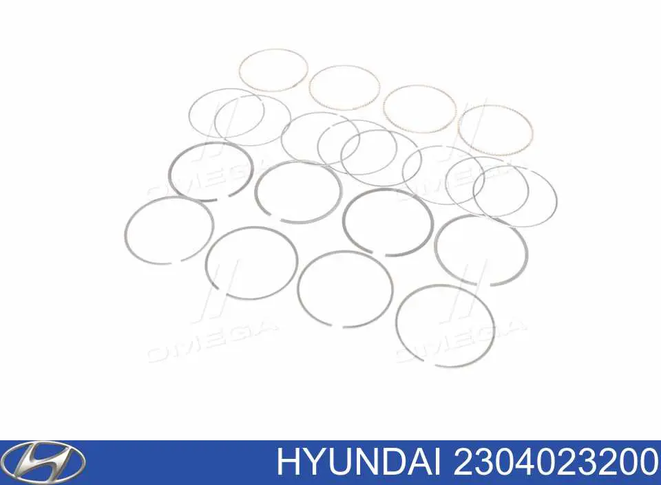 Kit de anéis de pistão de motor, STD. Hyundai/Kia 2304023200 preço, a partir de 48,06 USD