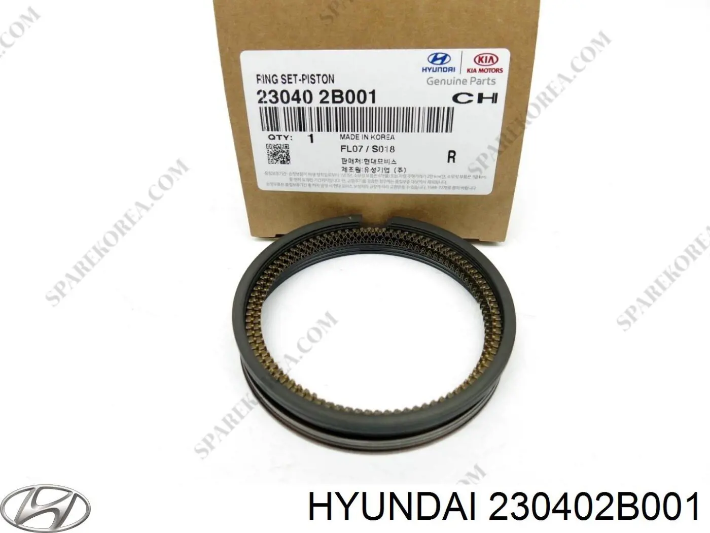 Kit de anéis de pistão de motor, STD. Hyundai/Kia 230402B001 preço, a partir de 44,68 USD