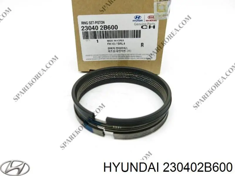 Kit de anéis de pistão de motor, STD. Hyundai/Kia 230402B600 preço, a partir de 37,03 USD