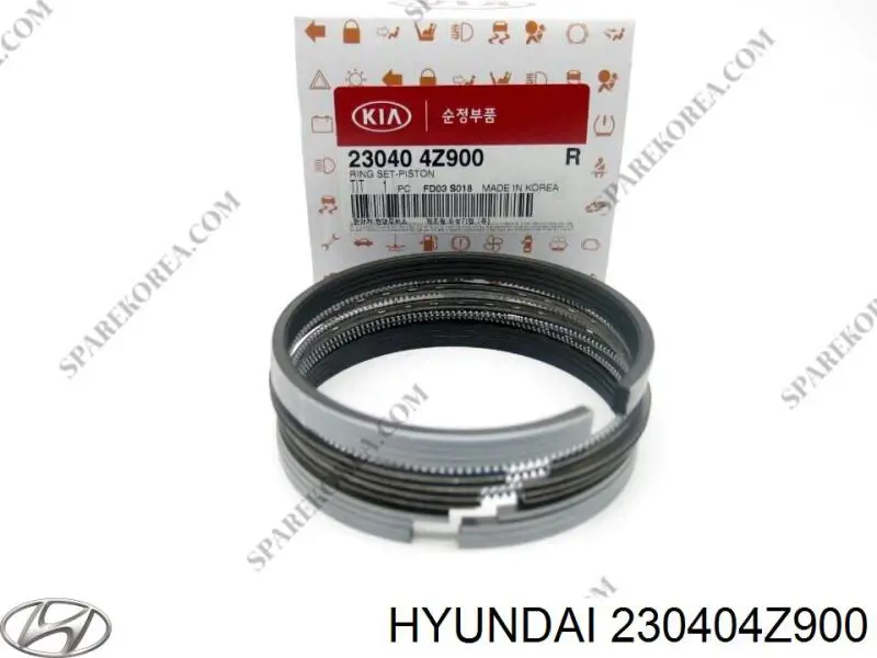 Kit de anéis de pistão de motor, STD. Hyundai/Kia 230404Z900 preço, a partir de 64,39 USD