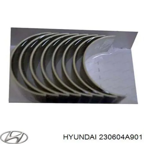 Folhas inseridas de cambota de biela, kit, 4ª reparação ( + 1,00) Hyundai/Kia 230604A901 preço, a partir de 11,85 USD