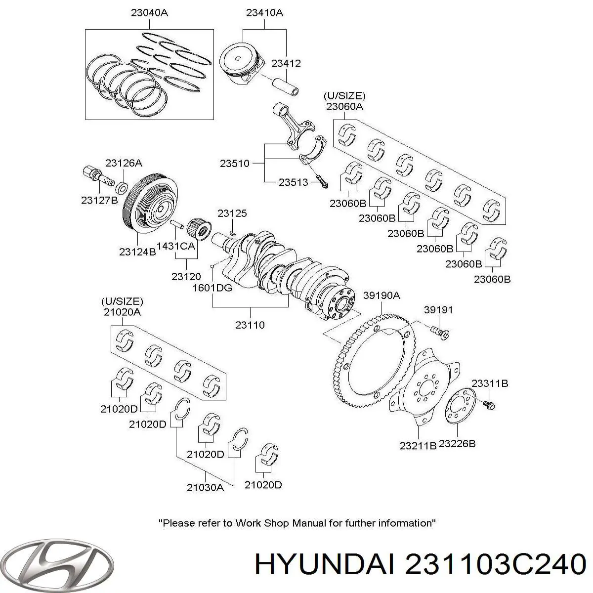 Compre 231103C240 Hyundai/Kia Cambota de motor