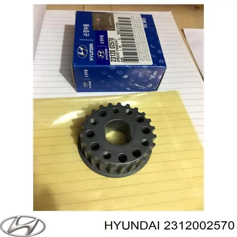 Compre 2312002570 Hyundai/Kia Engrenagem de cadeia da roda dentada de acionamento de cambota de motor