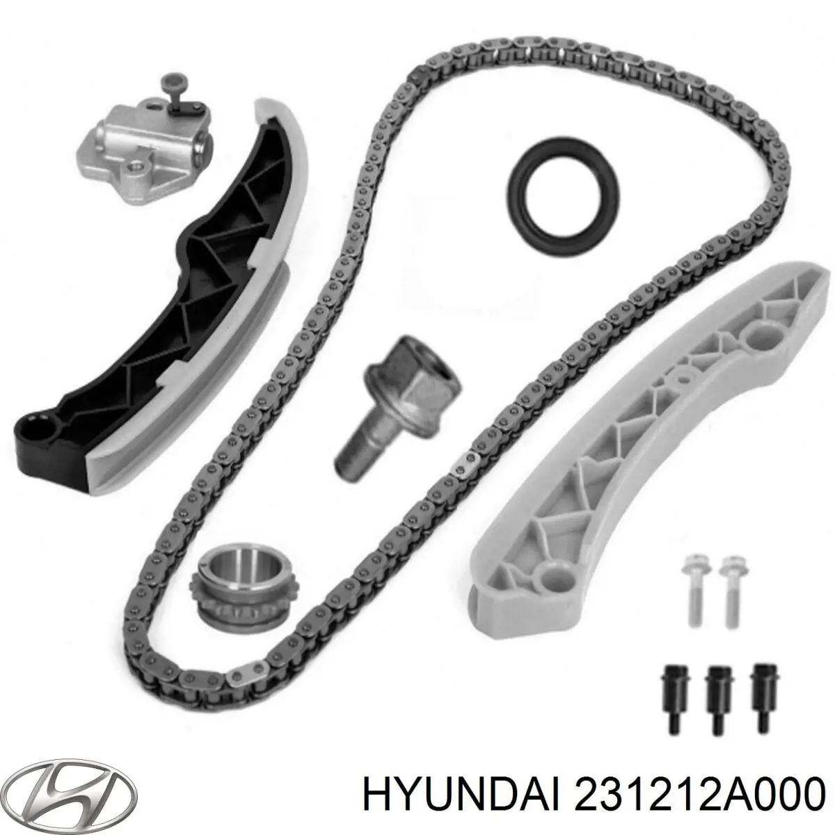 Compre 231212A000 Hyundai/Kia Engrenagem de cadeia da roda dentada de acionamento de cambota de motor