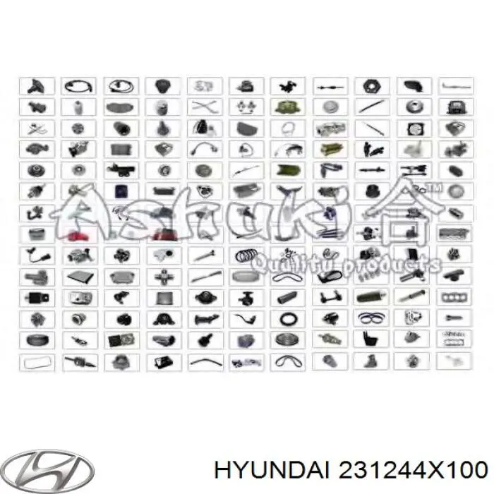 Polia de cambota Hyundai/Kia 231244X100 preço, a partir de 87,70 USD
