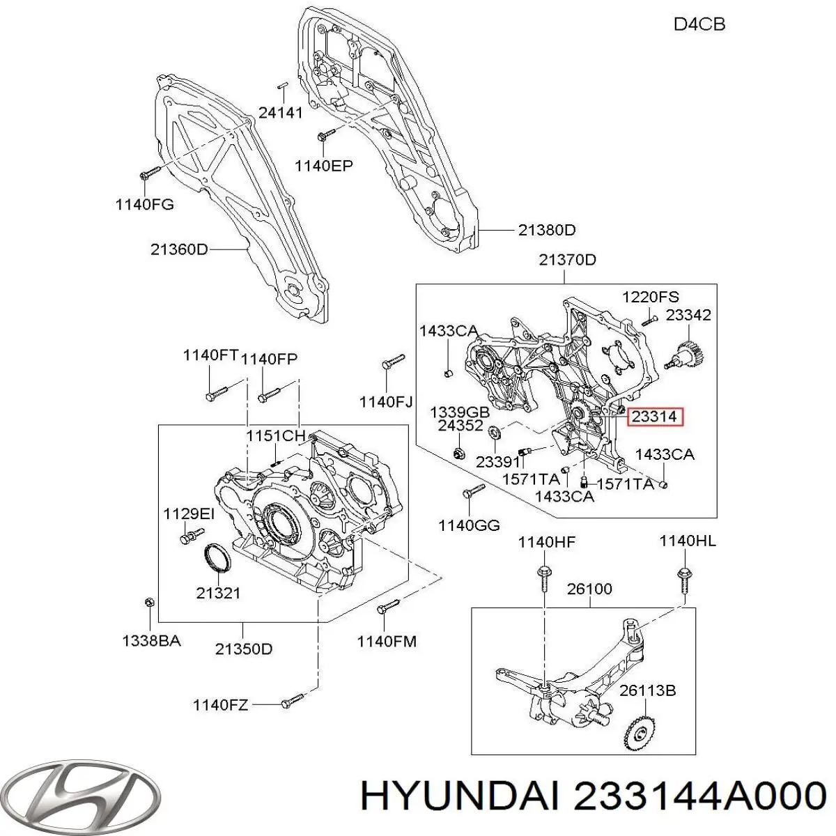 Roda dentada esquerda da árvore de equilibração Hyundai/Kia 233144A000 preço, a partir de 65,08 USD