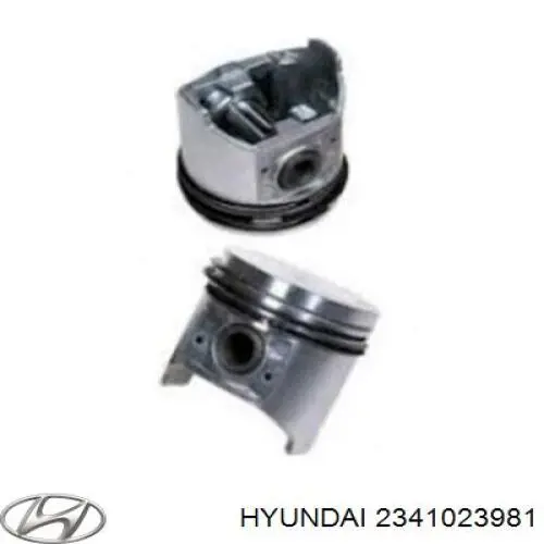 Pistão com passador sem anéis, 1ª reparação ( + 0,25) Hyundai/Kia 2341023981 preço, a partir de 110,40 USD