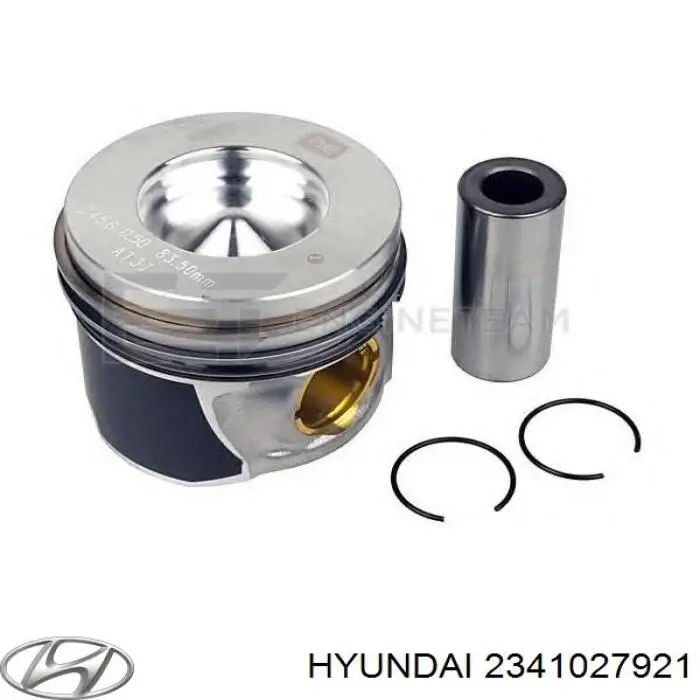 2341027921 Hyundai/Kia Pistão do kit para 1 cilindro, STD
