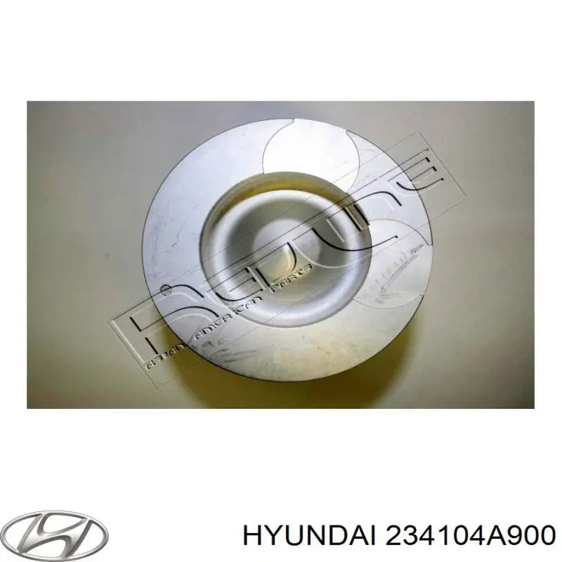 234104A900 Hyundai/Kia Pistão com passador sem anéis, STD