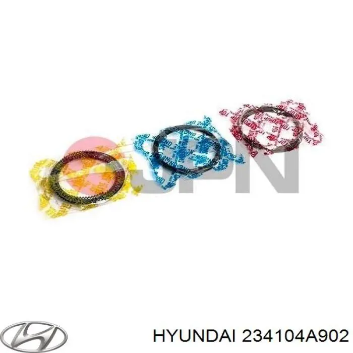 Compre 234104A902 Hyundai/Kia Pistão do kit para 1 cilindro, STD