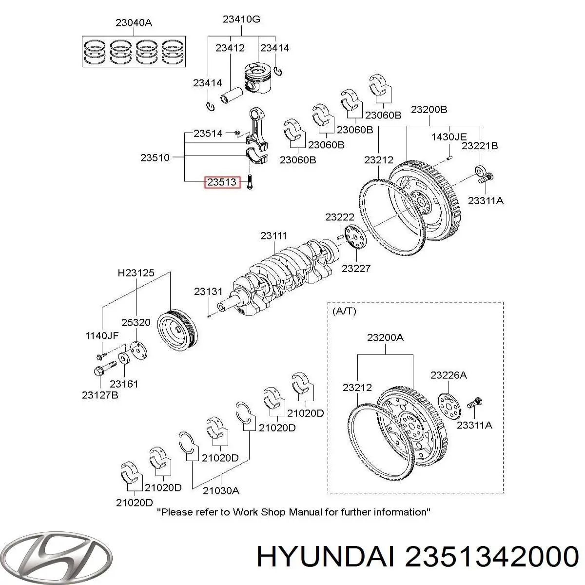 Parafuso de biela Hyundai/Kia 2351342000 preço, a partir de 18,32 USD