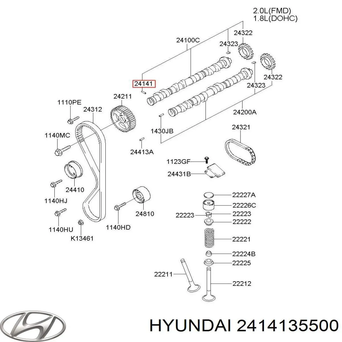  Hyundai/Kia 2414135500 preço, a partir de  