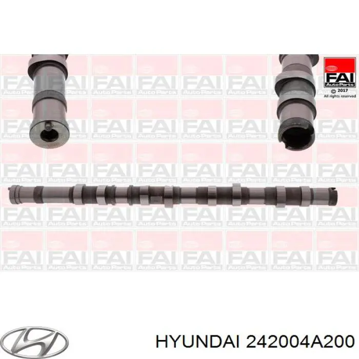 242004A200 Hyundai/Kia Árvore distribuidora direita de motor