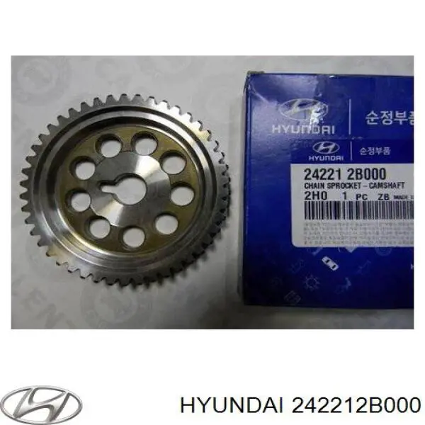 Compre 242212B000 Hyundai/Kia Engrenagem de cadeia de roda dentada da árvore distribuidora de escape de motor