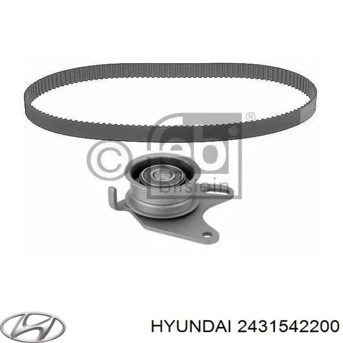 Correia do mecanismo de distribuição de gás 2431542200 Hyundai/Kia