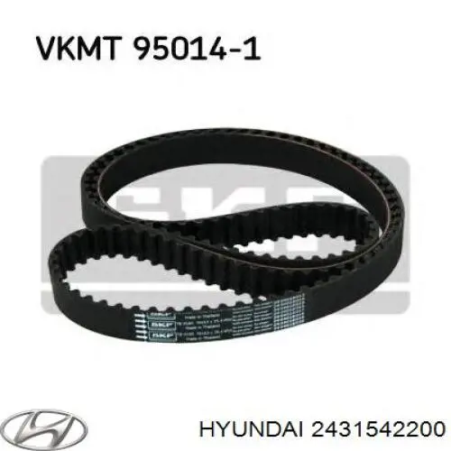 Correia do mecanismo de distribuição de gás Hyundai/Kia 2431542200 preço, a partir de 41,71 USD