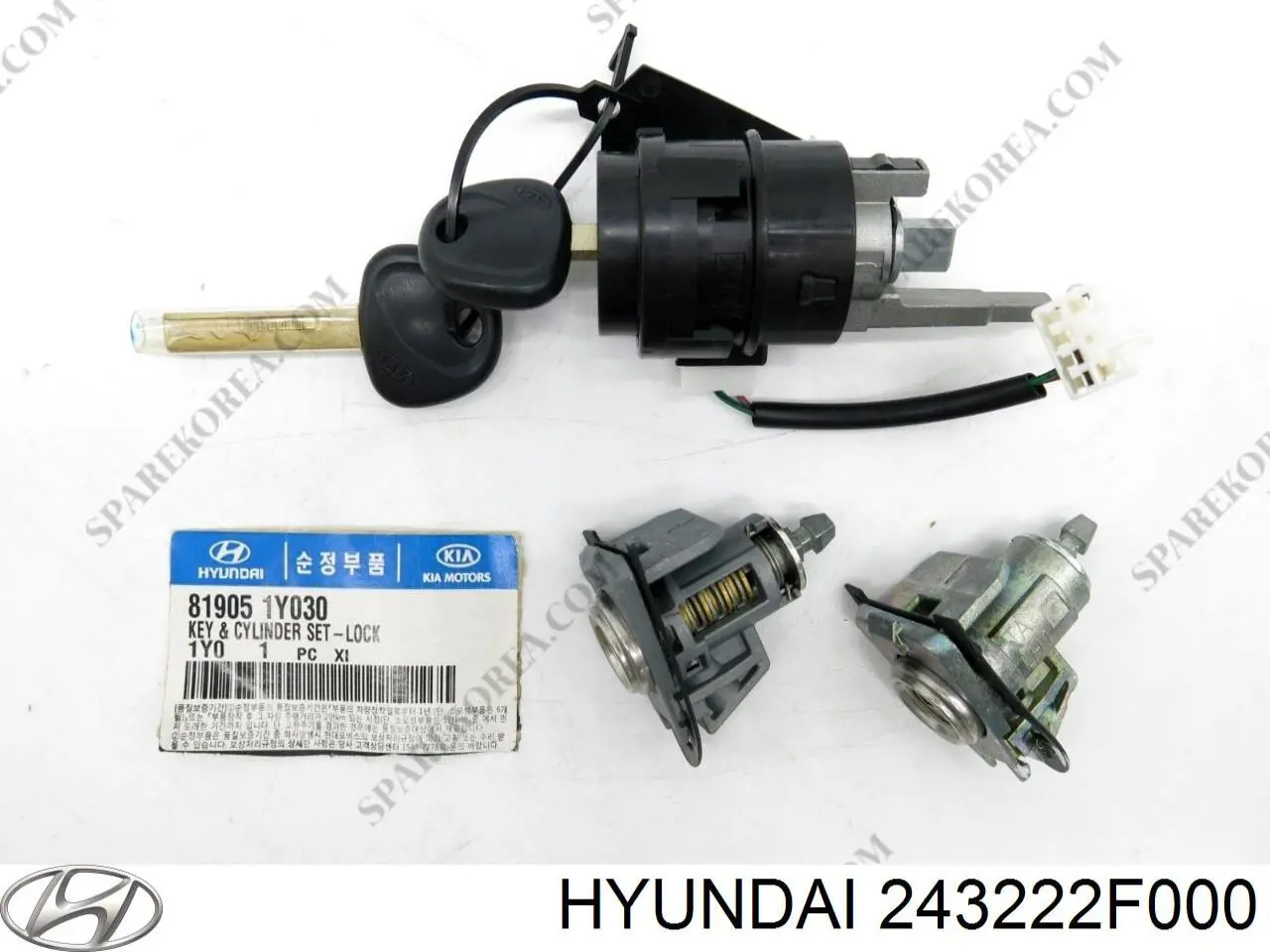 243222F000 Hyundai/Kia Engrenagem de cadeia de roda dentada da árvore distribuidora de escape de motor
