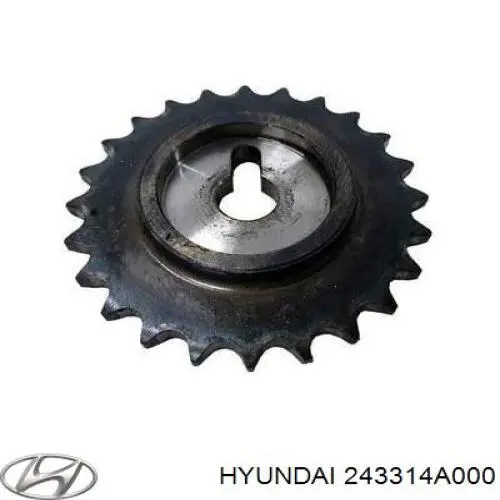 243314A000 Hyundai/Kia Engrenagem de cadeia da roda dentada da árvore distribuidora de motor
