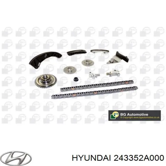 Roda dentada de engrenagem de cadeia da Bomba de Combustível de Pressão Alta Hyundai/Kia 243352A000 preço, a partir de 52,67 USD