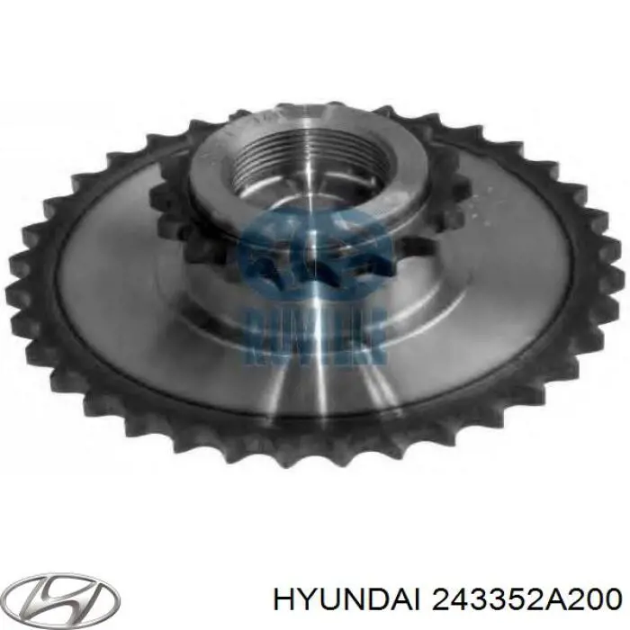 Roda dentada de engrenagem de cadeia da Bomba de Combustível de Pressão Alta Hyundai/Kia 243352A200 preço, a partir de 52,67 USD