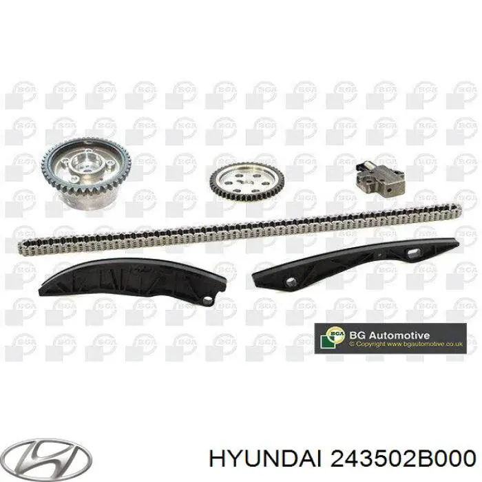 Compre 243502B000 Hyundai/Kia Engrenagem de cadeia de roda dentada da árvore distribuidora de admissão de motor
